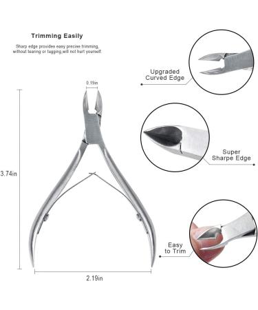KELYDI Cuticle Nipper and Pusher Set - Dead Skin Remover & Manicure Tool - Buy Online on GoSupps.com