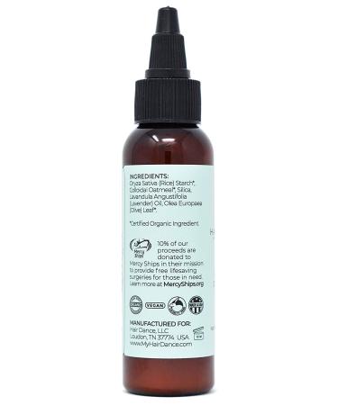 Organic Dry Shampoo Volume Powder for Blonde and Dark Hair - Lavender Oil Scented, 1 Ounce - Buy Online on GoSupps.com