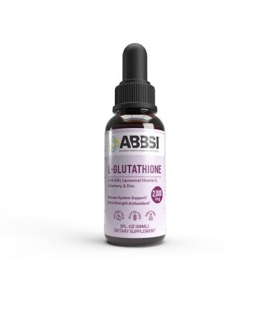 Liposomal Glutathione Liquid with NAD & Elderberry for Immune Support - 2000MG - Enhanced Absorption - Not from Seed Oil - Powerful Antioxidant - Non-GMO Vegan Gluten-Free - 2 fl oz