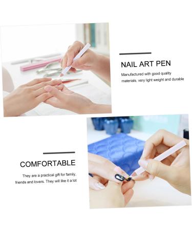 Housoutil 30pcs Absorb White Pencil Nail Gems Nail Point Pen Nail Tools White Nail Pen Whitening Pen Drilling - Buy Online on GoSupps.com