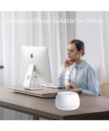 300ML Taigucat Essential Oil Diffuser | Aroma Humidifier with 14 LED Lights & USB C Cable - White | Home Bedroom Scent Nebulizer - Buy Online on GoSupps.com