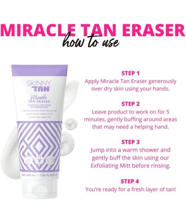 Skinny Tan Self-Tan Eraser - 7.03 oz Cream for Old Tan Removal and Skin Exfoliation - Buy Online on GoSupps.com