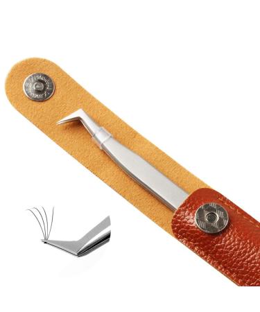 Eyelashes extensions tweezers Professional individual L-tweezers made of bent pointed stainless steel eyelash extension tweezers by gemerry (eyelash tweezers) - Buy Online on GoSupps.com