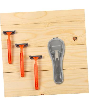 Buy Healvian 4-Piece Razor Storage Box Set - Portable Safety Razor Protection Case Gray (16.5x6cm) - Ideal for Travel & Organization - Buy Online on GoSupps.com