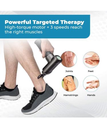 HoMedics Therapist Select Pro Percussion Massager - Handheld Deep Tissue Body Massager for Sports and Athletes - Rechargeable Massage Gun for Back, Shoulder, and Neck Pain - Buy Online on GoSupps.com