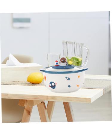 Zerodeko 1pc Instant Noodle Soup Bowl Ramen Bowls Ceramic Cereal Bowl Rice Container Cartoon Student Oven - Buy Online on GoSupps.com