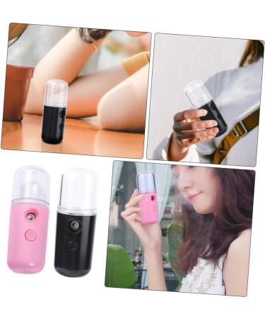 CANIGHT 2pcs Spray Hydrating Apparatus Facial Cleaner Beauty Sprayer Pink Cleaner Plastic Black - Buy Online on GoSupps.com