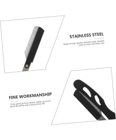 Buy Minkissy 2-Pack Men's Manual Razor - Stainless Steel Hairdresser & Beard Trimmer for Precise Grooming - Buy Online on GoSupps.com