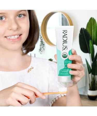 RADIUS USDA Organic Toothpaste 3oz - Mint Aloe Neem, Non-Toxic, Gluten-Free, Cavity Prevention, Gum Health - Buy Online on GoSupps.com