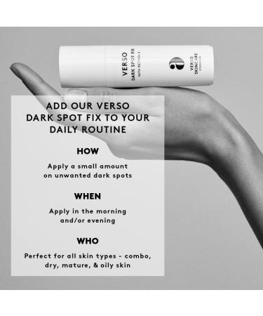 Verso Dark Spot Fix - Brightening & Firming Treatment | International Shipping | 0.5 fl oz - Buy Online on GoSupps.com