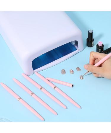 Nail Art Liner Brushes Set - 5Pcs Painting, Dotting, and Detailing Tools for Fine Nail Art Designs in Pink - Buy Online on GoSupps.com