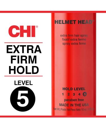 CHI Helmet Head Extra Firm Hairspray 10 oz (Pack of 2) Unscented 10 Ounce (Pack of 2) - Buy Online on GoSupps.com
