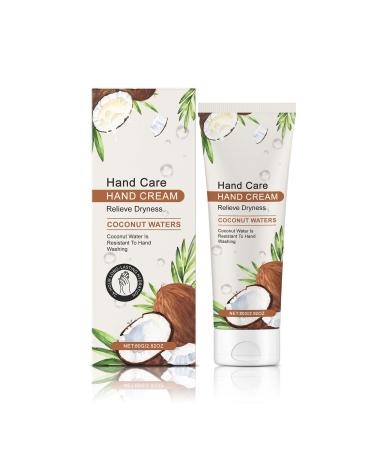 Hand Cream Set, Hand Cream, Hand Cream, Christmas Set for Women, Repairing and Moisturizing Birthday Gift for Women Beauty Set for Women, For Dry and Chapped Hands (80G, Coconut)