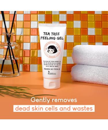 Rokkiss Tea Tree Peeling Gel 4.05 oz - Gentle Korean Face Exfoliator for All Skin Types - Buy Online on GoSupps.com