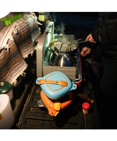 UCO 4-Piece Camping Mess Kit with Bowl, Plate, and 3-in-1 Spork Utensil Set - Blue | Essential Outdoor Dining Gear - Buy Online on GoSupps.com