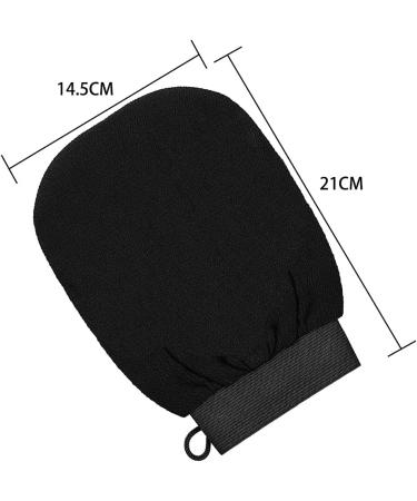 4 PCS Exfoliating Gloves Exfoliation Scrubbing Mitt Black Deep Body Exfoliating Glove Dead Skin Remover Shower Body Scrub Gloves for Women and Men Ingrown - Buy Online on GoSupps.com
