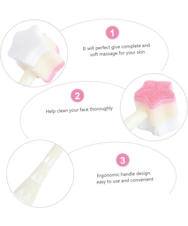 Mikinona Facial Cleansing Brush Travel Facial Cleanser Scrubber Bath Scrubber for Body Face Scrubber Brush Facial Skin Scrubber Brush Face Brush Cosmetic Man 13x5cm Sky-blue - Buy Online on GoSupps.com