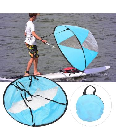 Foldable Boat Wind Sail with Storage Bag - Sturdy, Durable, Lake Blue - Buy Online on GoSupps.com