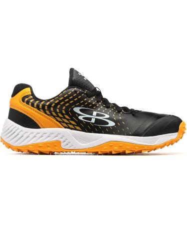 Boombah Men's Dart Pursuit Turf Shoes - Black/Gold/White - Size 11 - Buy Online on GoSupps.com