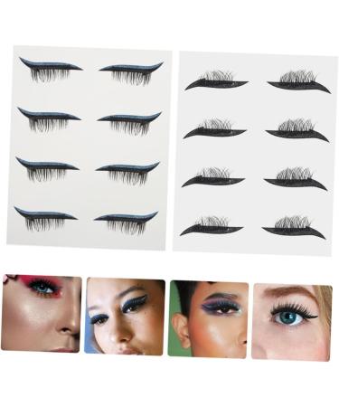 DOITOOL 8 Pairs Glitter Eyeliner Stickers Lash Decals Beauty Makeup Supplies Miss Water Proof Cosmetics 1 count (Pack of 1) As Shown - Buy Online on GoSupps.com