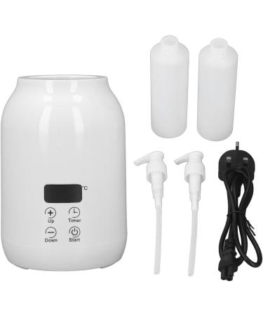 LED Display Lotion Massage Oil Warmer Adjustable Temperature & Timer UK Plug Portable Design Electric Warm Lotion Dispenser Good for Salon (White) - Buy Online on GoSupps.com