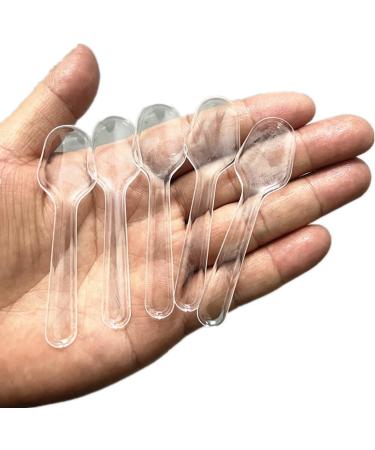 100 Pcs 2.95 Inch Disposable Clear Plastic Mini Spoons Tasting Spoons Small Dessert Spoons Ice Cream Spoons for for Crafts Tasting Sampling and Parties - Buy Online on GoSupps.com