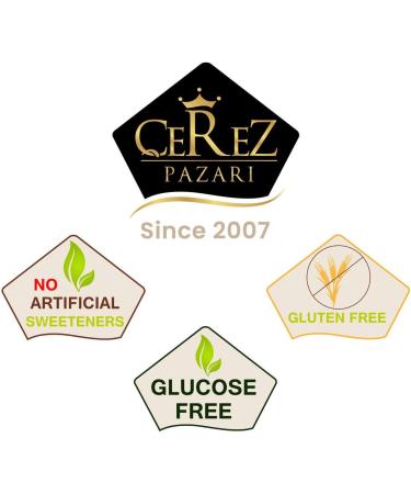 Cerez Pazari Turkish Delight Vegan Soft Candy Dessert Glucose Free -Loukoumi- with Rose Flavor - 454g - Buy Online on GoSupps.com