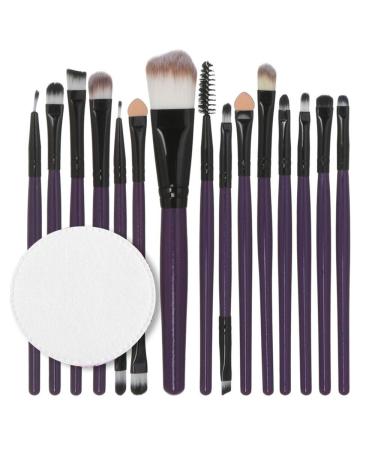 15 Makeup Brushes Wooden Handle Cotton Pad Set of Makeup Brushes Multifunctional Lip Brush Eye Brush Blush Brush Brush Set Free 285