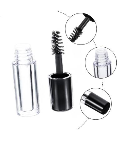 FOMIYES 40 Pcs Empty Eyelashes Lip Gloss Empty Eyelash Bottle Mini Mascara Tubes Eyelash Brush Self Made Blackx2pcs 5x1.1cmx2pcs - Buy Online on GoSupps.com