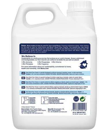 Bona Stone Tile & Laminate Cleaner 2.5L - for use with Bona Spray Mop 2.5 l (Pack of 1) - Buy Online on GoSupps.com