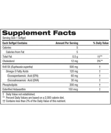 Kirkland Signature Krill Oil 500mg - 160 Softgels - High Quality Omega-3 Supplement - Buy Online on GoSupps.com