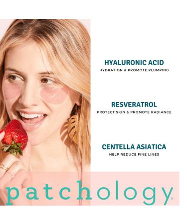 Patchology Serve Chilled Ros Eye Gels with Hyaluronic Acid - Hydrating Under Eye Patches for Dark Circles, Puffy Eyes, and Fine Lines - 5 Pairs - Buy Online on GoSupps.com