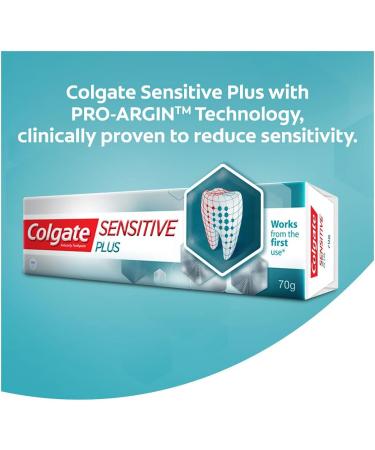 Colgate Sensitive Plus Toothpaste 140gm - Pro Argin Formula for Effective Sensitivity Relief | International Shipping Available - Buy Online on GoSupps.com