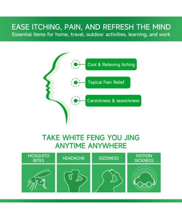 Feng You Jing 0.4 fl.oz - Topical Analgesic Massage Oil for Itching Pain Relief & Dizziness - Buy Internationally - Buy Online on GoSupps.com