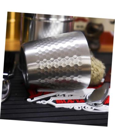 Minkissy Razor Soap Mixing Bowl - 7.1x7cm Silver Shaving Cup for Foam & Soap - Ideal Gift for Men - Buy Online on GoSupps.com