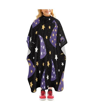 Starry Wizard Hats Funny Barber Cape Professional Salon Hair Cutting Cape Hairdresser Apron for Men Women