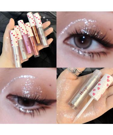 Waterproof Diamond Glitter Liquid Eyeliner Shimmer Eyeshadow Makeup Metallic Lying Silkworm Pen Eye Beauty Party Makeup Tools (Color : 01) - Buy Online on GoSupps.com