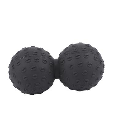 Healeved Yoga massage ball acupressure roll Manual roller massage device Foam massage muscle node Wade massage device Self-massage roller muscle roller Muscle gel hockey bats peanut balls 12x6.3cm black