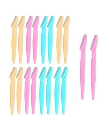 18pcs Eyebrow Razor Facial Hair Remover Eyebrow Razor Trimmer for Women and Men