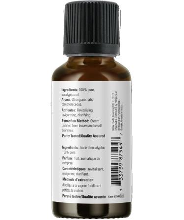 Now Peppermint Oil Liquid 30ml and Now Foods Eucalyptus Essential Oil 30ml - Buy Online on GoSupps.com