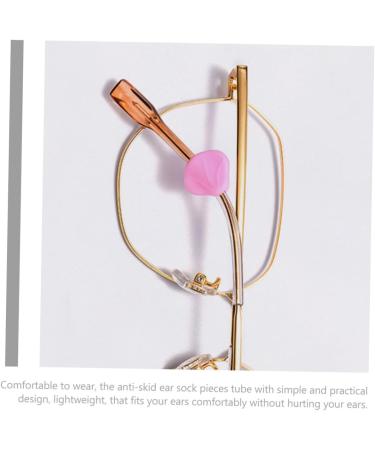 Osaladi 20 Pairs Anti-Slip Glasses Covers - Pink Tension Nerd Wax Frame Hooks & Mini Holders - Buy Online on GoSupps.com