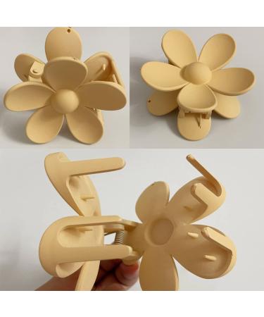 6 PCS Large Flower Hair Claw Clips for Women and Girls - Non Slip Matte Plastic Jaw Clips Barrettes for Thick Hair - Hair Accessories in 6 Colors - Buy Online on GoSupps.com