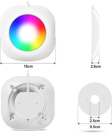 Lylmle 20W LED Pool Lights - Smart Color Changing Underwater Lights with App Control Dimmable Timer Schedule & IP68 Waterproof - 12V Magnetic Pool Lighting with 8m Installation Cable - Buy Online on GoSupps.com