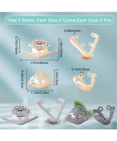 GORGECRAFT 8Pcs Metal Shoe Toe Protectors - Rhinestone High Heel Covers for Women's Shoes - Buy Online on GoSupps.com