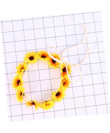 FOYTOKI Daisy Headwear Floral Wreath Sunflower Headband Flower Headbands for Daisy Headbands for Women Mens Headbands Wedding Floral Hair Hoop Red Accessories Hawaiian Cosplay Girl Scarf One Size Yellow - Buy Online on GoSupps.com