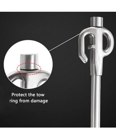 Komsoup Pantry - Durable Chrome-Plated Dog Pile | Strong Stainless Steel Leash for Outdoor Adventures - Perfect for Lawn Beach & Camping - Buy Online on GoSupps.com