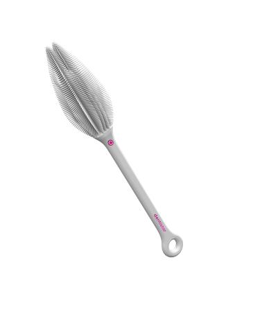 DentiStar silicone bottle brush-baby bottle brush for bottles cups and glasses flexible bottle cleaner with soft silicone bristles-made of food-safe silicone-BPA-free*-Gray - Buy Online on GoSupps.com