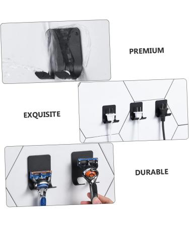 Zerodeko 8-Piece Storage Hooks Set | Wall Hooks for Towels Kitchen Utensils & Razors | Black 6.1x4.5cm - Organize Your Space! - Buy Online on GoSupps.com