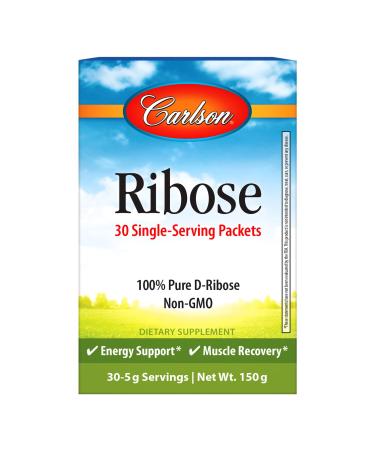 Carlson Labs Ribose  30 Single Serving Packets 5 g Each