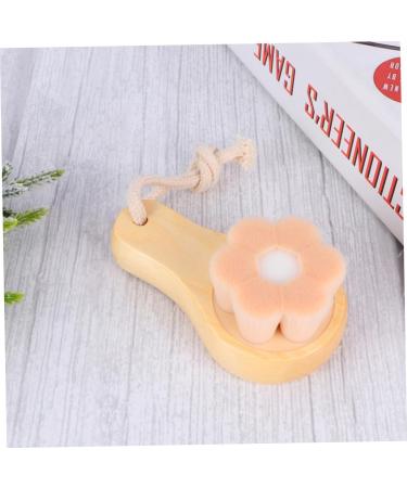 DOITOOL 1pc Face Brush Manual Face Cleansing Brush Face Wash Brush Face Scrubber for Women Facial Brush Manual Silicone Facial Cleaning Brush Bamboo Washbasin Soft Fur - Buy Online on GoSupps.com
